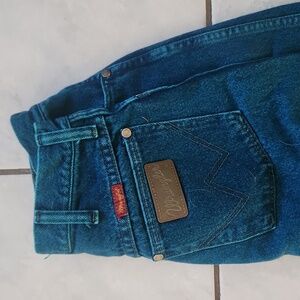 VINTAGE wrangler turgoise jeans